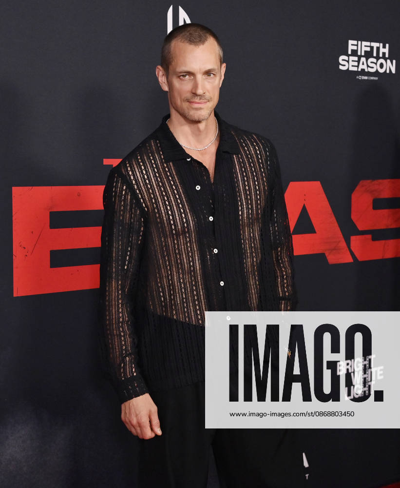 Cast member Joel Kinnaman attends the premiere of the motion picture thriller The Beast at the Academy museum of Motion Pictures in Los Angeles on Tuesday, October 10, 2026. Storyline: When a militia of unidentified hostiles coordinates a coup against the U.S., the president uncovers the extent of The Beast s highly classified offensive capabilities in order to save his life and America. LAP20261006829 JIMxRUYMEN