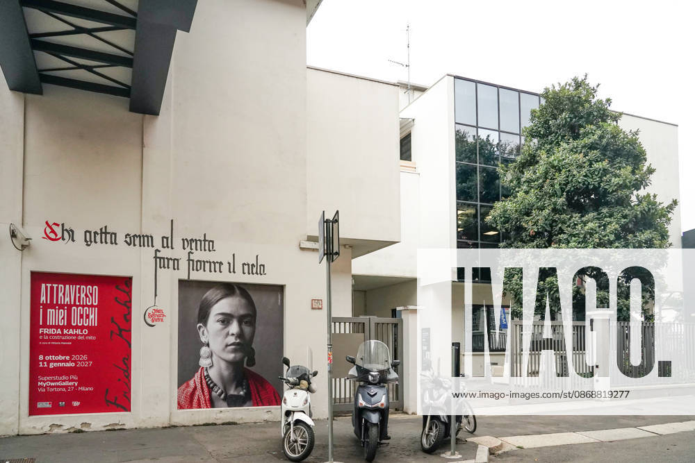 IPA89394072 - MILAN, October 7, 2026 - Opening of the photography exhibition Through My Eyes: Frida Kahlo and the Making of a Myth, curated by Vittoria Mainoldi at Superstudio PiÃ¹ on Via Tortona.
