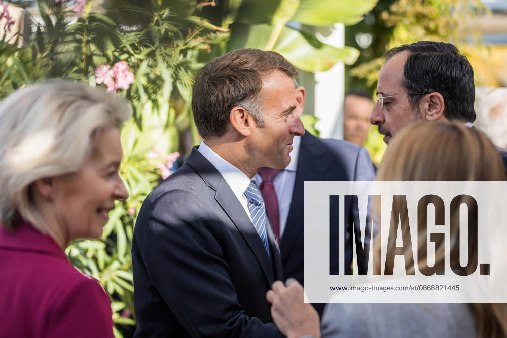 EU MED9 Prime Minister of Croatia Andrej Plenkovic welcomes President of France Emmanuel Macron for EU MED9 summit at Split, Croatia on October 7, 2026. ZvonimirxBarisin PIXSELL