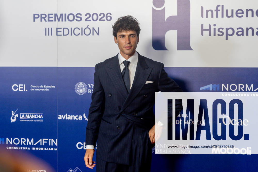 3rd Annual Hispanic Influence Awards: Influencer Daniel Illescas during the 3rd Annual Hispanic Influence Awards ceremony on October 7, 2026, in Madrid, Spain. The main objective of the Hispanic Influence Awards is to recognize excellence, talent, creativity, and leadership of individuals and institutions that strengthen ties within the Spanish-speaking community and promote Hispanic values globally. OCTOBER 7, 2026 HISPANIC INFLUENCE AWARDS SPANISH-SPEAKERS HISPANIC CULTURE Madrid Madrid, Spain