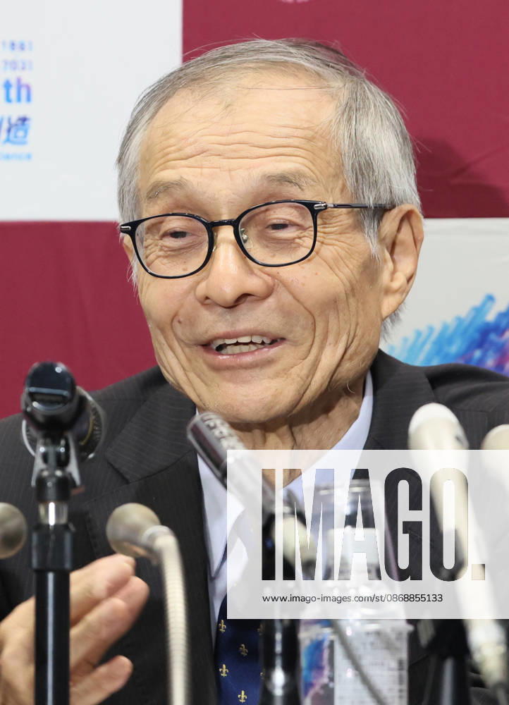 Tokyo, Japan - Japanese chemist Kenso Soai of professor emeritus at the Tokyo University of Science (TUS) speaks at a press conference as he won the Nobel Prize in Chemistry at the TUS campus Tokyo on Wednesday, October 7, 2026. Soai and French chemist Henri Kagan won the prize to discover non-linear effects and autocatalysis in asymmetric organic synthesis (photo by Yoshio Tsunoda AFLO) aflo_354085388