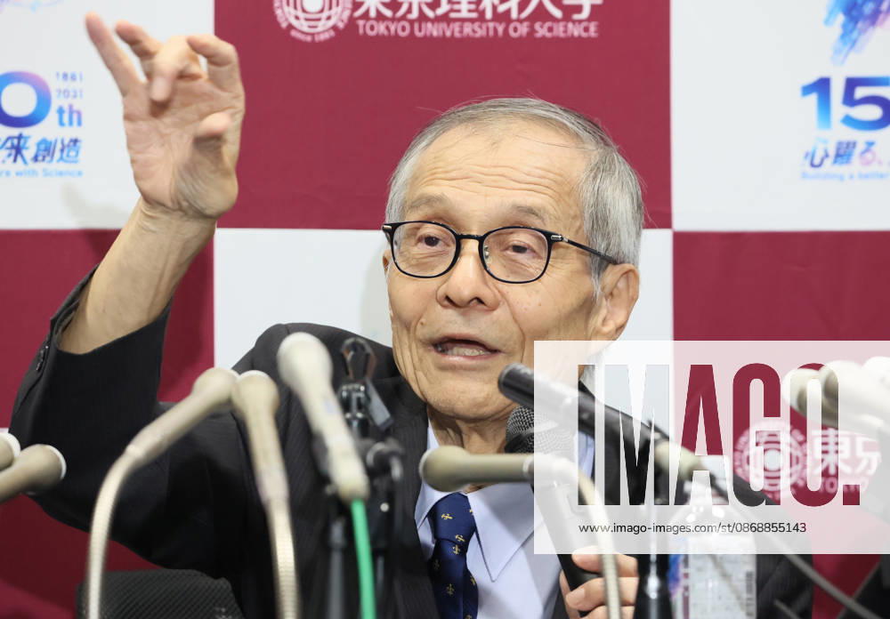 Tokyo, Japan - Japanese chemist Kenso Soai of professor emeritus at the Tokyo University of Science (TUS) speaks at a press conference as he won the Nobel Prize in Chemistry at the TUS campus Tokyo on Wednesday, October 7, 2026. Soai and French chemist Henri Kagan won the prize to discover non-linear effects and autocatalysis in asymmetric organic synthesis (photo by Yoshio Tsunoda AFLO) aflo_354085490