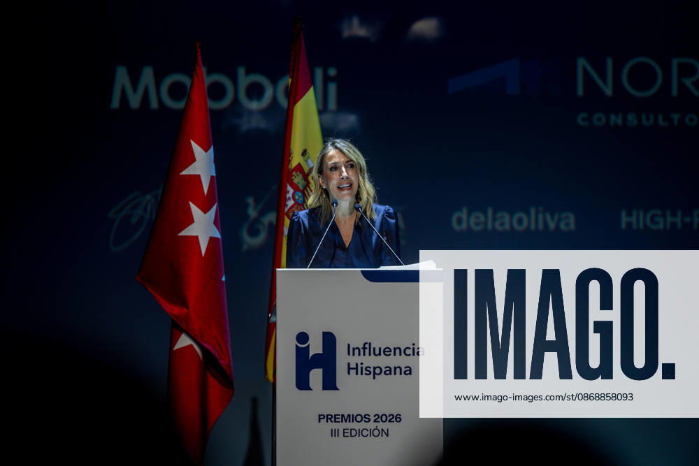 3rd Annual Hispanic Influence Awards The president of the Regional Government of Extremadura, María Guardiola, speaks during the 3rd Annual Hispanic Influence Awards ceremony on October 7, 2026, in Madrid, Spain. The main objective of the Hispanic Influence Awards is to recognize excellence, talent, creativity, and leadership of individuals and institutions that strengthen ties within the Spanish-speaking community and promote Hispanic values globally. OCTOBER 7, 2026 HISPANIC INFLUENCE AWARDS SPANISH-SPEAKERS HISPANIC IDENTITY Madrid Madrid, Spain