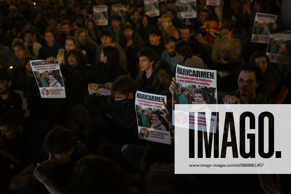 Deceased 87-year-old Mari Carmen Abascal remembered at Madrid housing protest MADRID, SPAIN - OCTOBER 7: Dozens of people gather in support of Mari Carmen Abascal during a protest outside the Congress of Deputies in Madrid, Spain, on October 7, 2026. The 87-year-old Abascal, who became a symbol of Spain s housing crisis in recent weeks, died in hospital after spending 15 days there following her eviction from her home by police in Madrid on September 23, 2026. Burak Akbulut Anadolu Madrid Spain. Editorial use only. Please get in touch for any other usage.