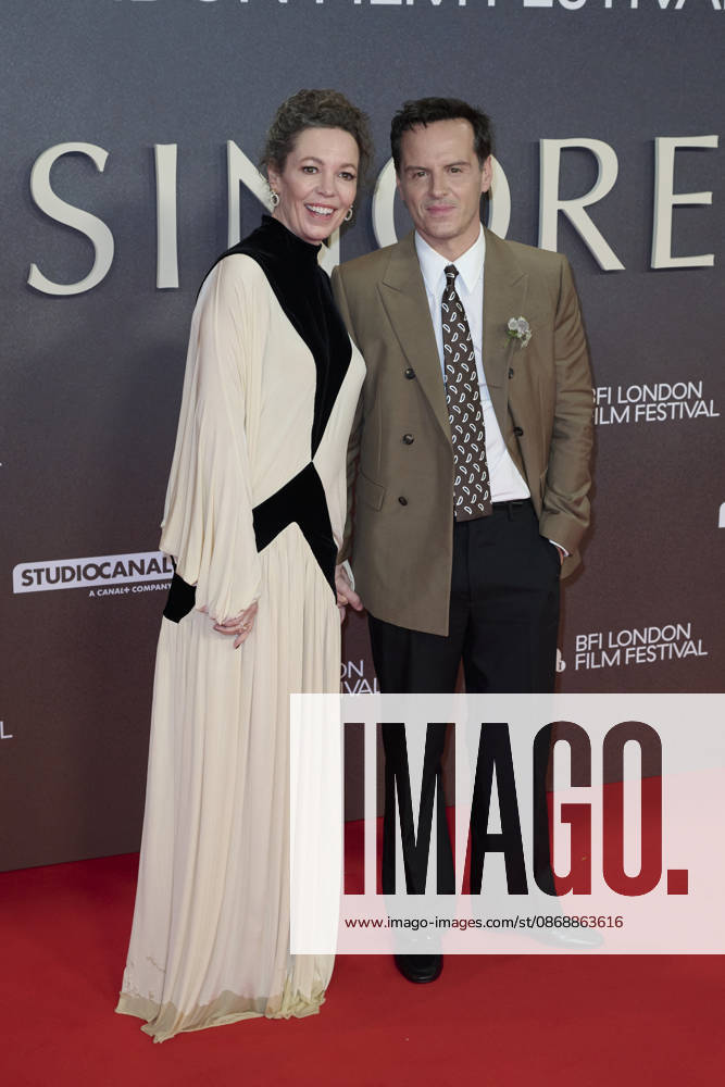Olivia Colman and Andrew Scott pictured attending the BFI London Film Festival Opening Gala - Elsinore at the BFI Southbank Royal Festival Hall Featuring: Olivia Colman and Andrew Scott Where: London, United Kingdom When: 07 Oct 2026 Credit: Alan West Cover Images . NOT FOR USE BY NEWSPAPERS BASED IN THE UK.
