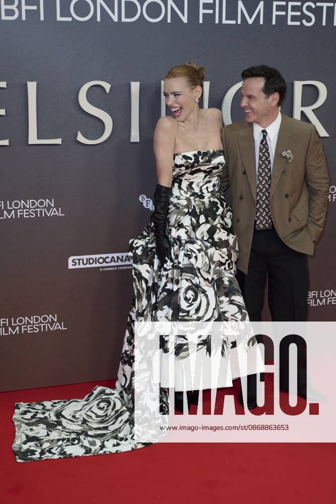 Billie Piper and Andrew Scott pictured attending the BFI London Film Festival Opening Gala - Elsinore at the BFI Southbank Royal Festival Hall Featuring: Billie Piper and Andrew Scott Where: London, United Kingdom When: 07 Oct 2026 Credit: Alan West Cover Images . NOT FOR USE BY NEWSPAPERS BASED IN THE UK.