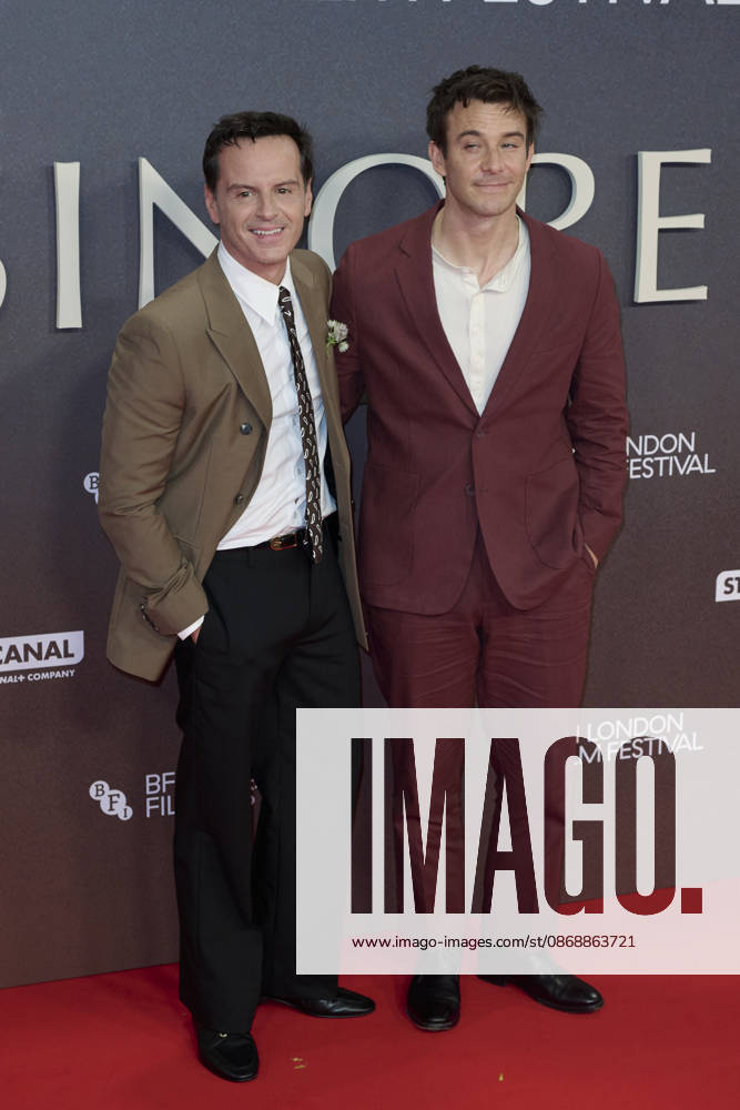 Andrew Scott and Luke Thompson pictured attending the BFI London Film Festival Opening Gala - Elsinore at the BFI Southbank Royal Festival Hall Featuring: Andrew Scott and Luke Thompson Where: London, United Kingdom When: 07 Oct 2026 Credit: Alan West Cover Images . NOT FOR USE BY NEWSPAPERS BASED IN THE UK.