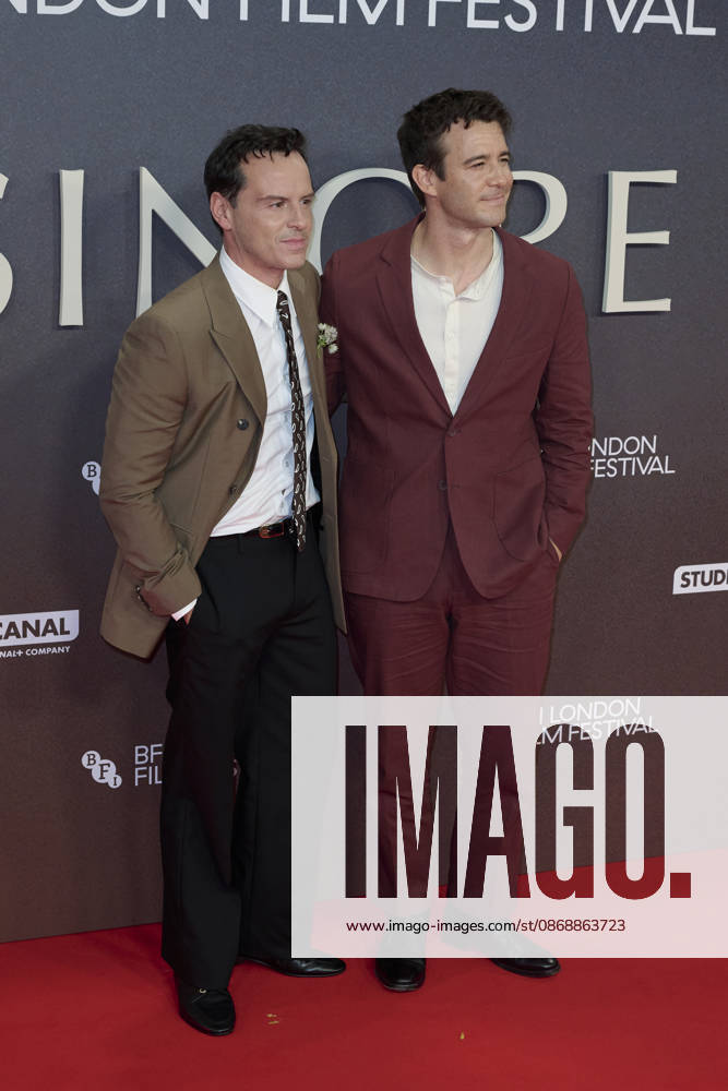 Andrew Scott and Luke Thompson pictured attending the BFI London Film Festival Opening Gala - Elsinore at the BFI Southbank Royal Festival Hall Featuring: Andrew Scott and Luke Thompson Where: London, United Kingdom When: 07 Oct 2026 Credit: Alan West Cover Images . NOT FOR USE BY NEWSPAPERS BASED IN THE UK.
