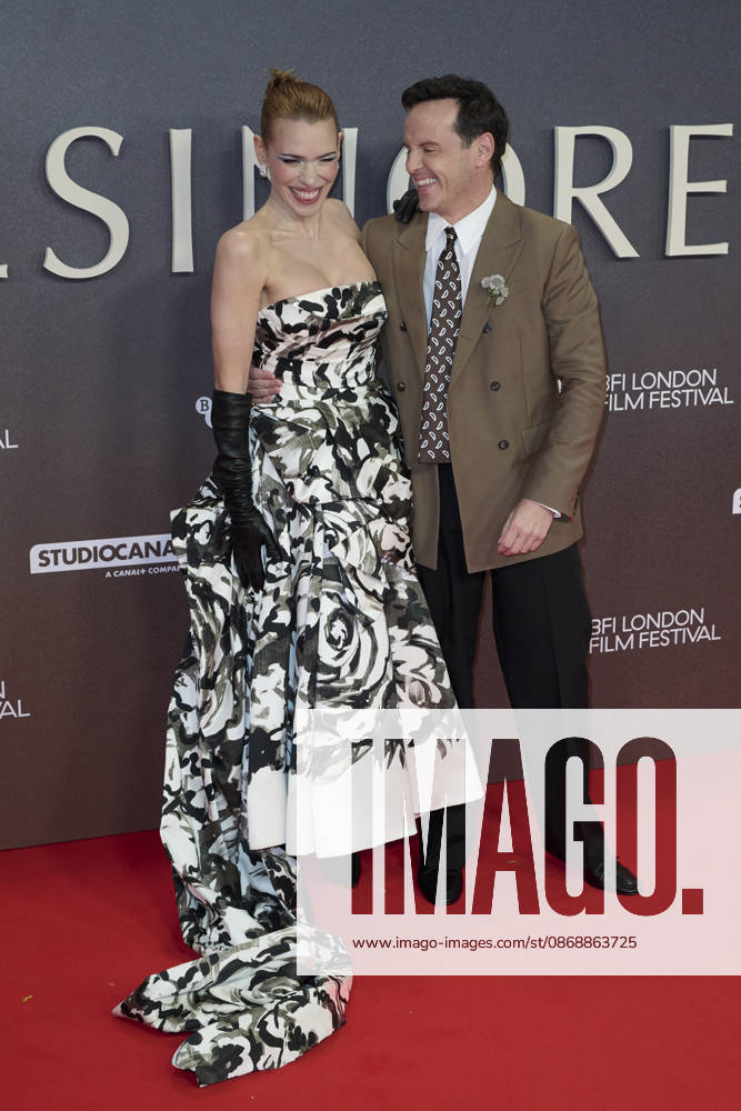 Billie Piper and Andrew Scott pictured attending the BFI London Film Festival Opening Gala - Elsinore at the BFI Southbank Royal Festival Hall Featuring: Billie Piper and Andrew Scott Where: London, United Kingdom When: 07 Oct 2026 Credit: Alan West Cover Images . NOT FOR USE BY NEWSPAPERS BASED IN THE UK.