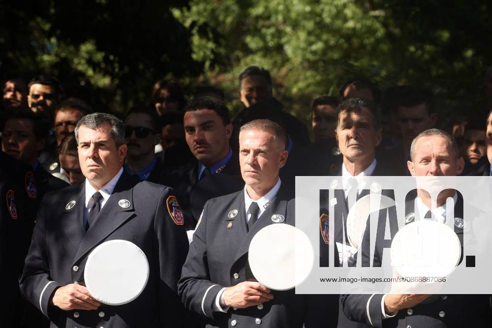 Mayor Zohran Mamdani and Fire Commissioner Lilian Bonsignorie FDNY leadership, and active and retired firefighters attend Riverside Drive rally for firefighters. Mayor Zohran Mamdani and Fire Commissioner Lilian Bonsignorie FDNY leadership, and active and retired firefighters attend Riverside Drive rally for firefighters. 07 Oct 2026 Pictured: Mayor Zohran Mamdani and Fire Commissioner Lilian Bonsignorie FDNY leadership, and active and retired firefighters attend Riverside Drive rally for firefighters.