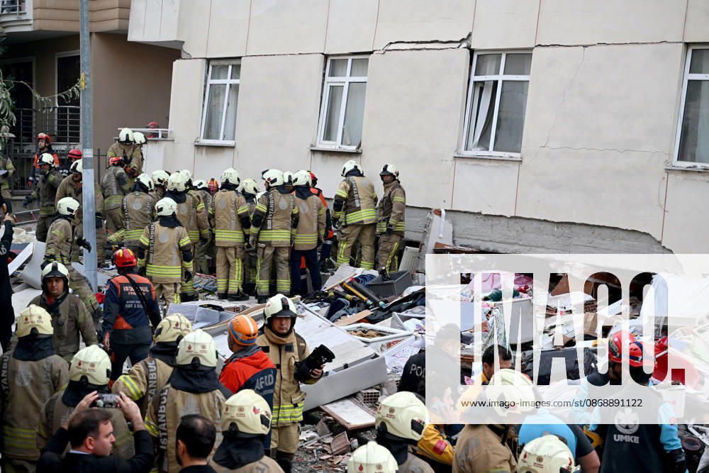 Partial collapse occurs in 7-story building in Istanbul s Maltepe district ISTANBUL, TURKIYE - OCTOBER 8: Search and rescue operations are launched after the lower floors of a seven-story building partially collapse in Maltepe district of Istanbul, Turkiye, on October 8, 2026. Murat Sengul Anadolu Istanbul Turkey. Editorial use only. Please get in touch for any other usage.