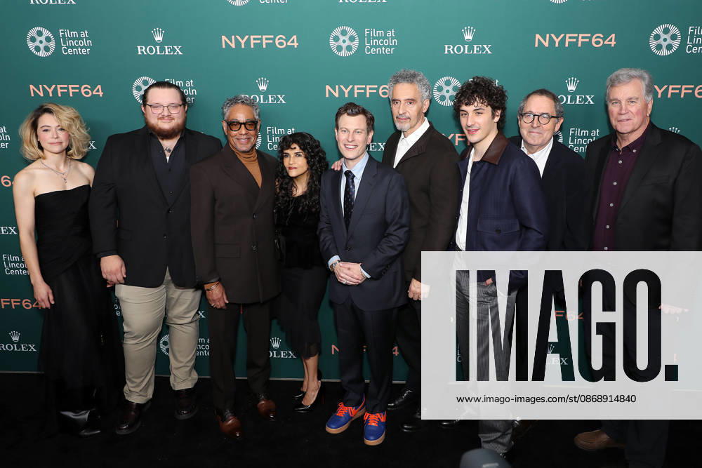 Arrivals at the 64th New York Film Festival for The Only Living Pickpocket in New York premiere Featuring: (L-R) Tatiana Maslany, Dom Acquista, Giancarlo Esposito, Karina Arroyave, Noah Segan (Writer, Director), John Turturro, Will Price, Michael Barker (Co-Pres SPC) and Tom Bernard (Co-Pres SPC) Where: New York, New York, United States When: 07 Oct 2026 Credit: Marion Curtis StarPix for Sony Pictures Classics INSTARimages . NOT FOR USE BY NEWSPAPERS BASED IN THE UK.