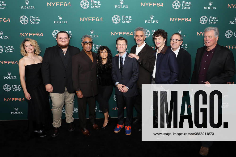 Arrivals at the 64th New York Film Festival for The Only Living Pickpocket in New York premiere Featuring: (L-R) Tatiana Maslany, Dom Acquista, Giancarlo Esposito, Karina Arroyave, Noah Segan (Writer, Director), John Turturro, Will Price, Michael Barker (Co-Pres SPC) and Tom Bernard (Co-Pres SPC) Where: New York, New York, United States When: 07 Oct 2026 Credit: Marion Curtis StarPix for Sony Pictures Classics INSTARimages . NOT FOR USE BY NEWSPAPERS BASED IN THE UK.