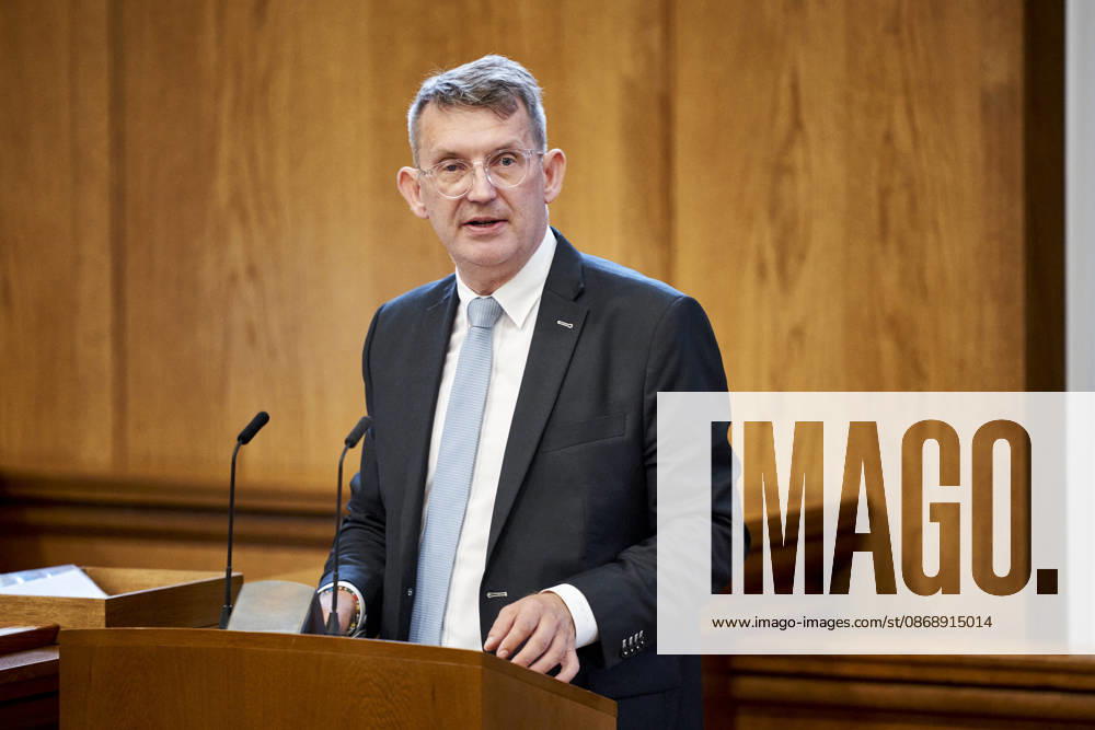 Opening debate in the Danish Parliament Chairman of the Liberal Party Troels Lund Poulsen during the opening debate of the Parliament in the Parliament Hall at Christiansborg on Thursday, October 8, 2026. (Photo: Thomas Traasdahl Ritzau Scanpix) , Copenhagen Denmark