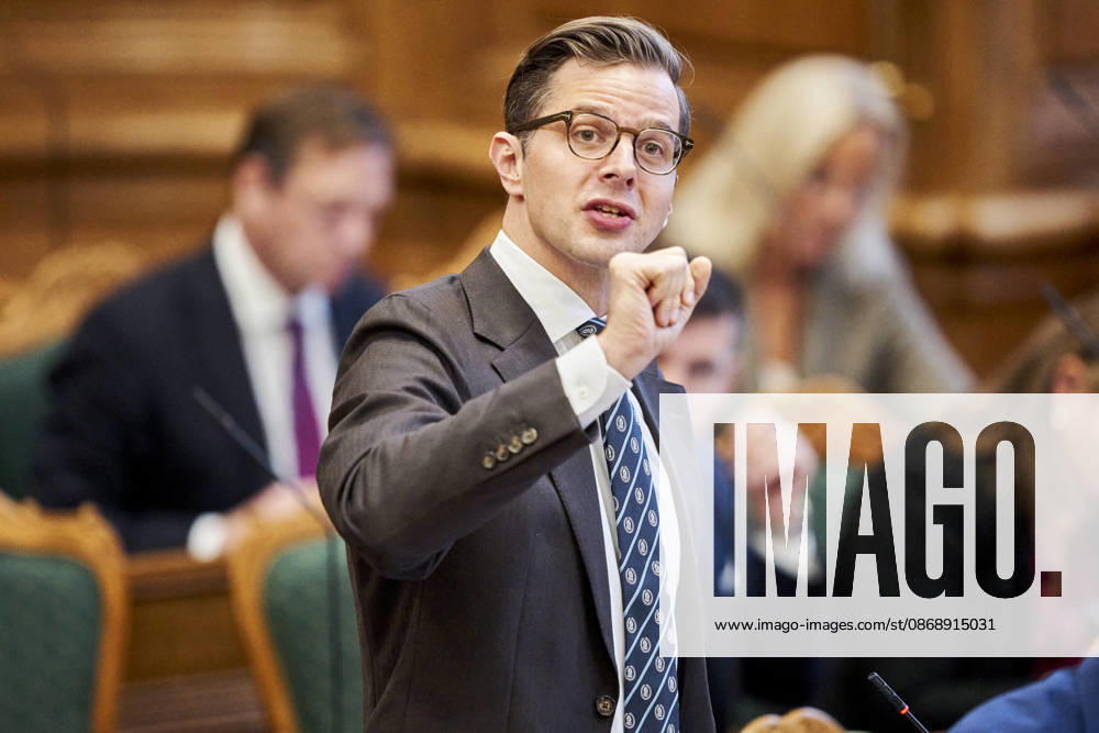 Opening debate in the Danish Parliament Chairman of the Liberal Alliance Alex Vanopslagh during the opening debate in the Parliament Hall at Christiansborg on Thursday, October 8, 2026. (Photo: Thomas Traasdahl Ritzau Scanpix) , Copenhagen Denmark