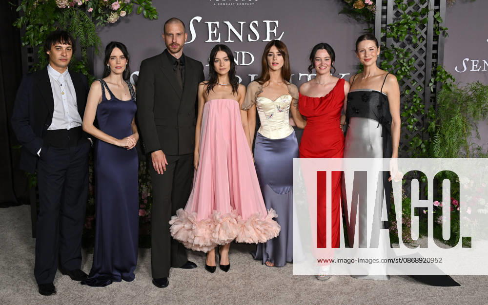 ˜Sense and Sensibility Los Angeles Premiere Frank Dillane, Stacy Martin, Herbert Nordrum, Esme Creed-Miles, Daisy Edgar-Jones, Bethany Slater and Caitriona Balfe arriving at the Sense and Sensibility Los Angeles premiere held at the United Theatre in Los Angeles, Ca. on October 7, 2026. Los Angeles United Theatre California USA