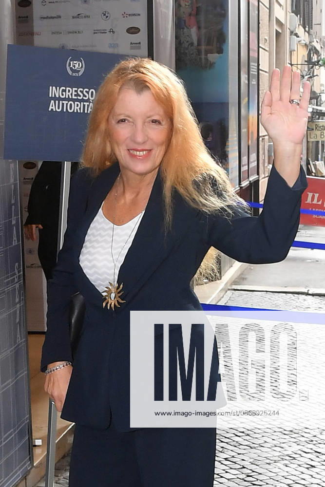 IPA89428029 - Rome, Teatro Sistina: Celebration marking the 150th anniversary of *Corriere della Sera*. Pictured: Michela Vittoria Brambilla