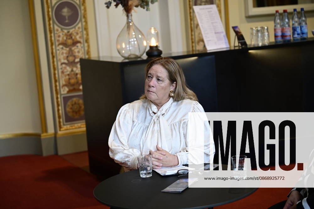 Kathy Kelly beim Pressegespräch und Präsentation des 16. HOPE-Award zur 18. HOPE-Gala Dresden im Schauspielhaus Dresden. Dresden