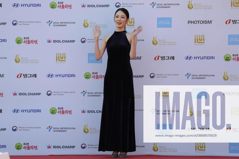 Red carpet at Seoul Drama Awards in South Korea South Korean actress Choi Hyo-ju poses for photos on the red carpet during the 21st Seoul International Drama Awards in Seoul, South Korea, on October 08, 2026. Seoul South Korea