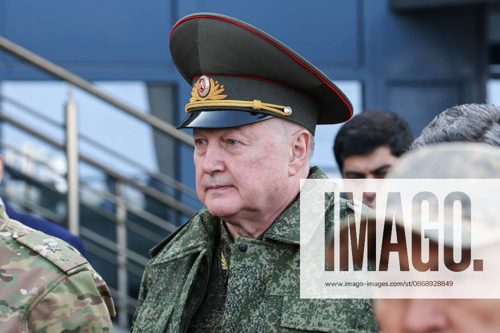 BELARUS, MINSK - OCTOBER 8, 2026: The Head of the CIS Anti-Terrorism Centre, Yevgeny Sysoyev, attends the final phase of the Eurasia-Antiterror 2026 counter-terrorism exercise by relevant agencies of the CIS and SCO member states. The drill is held as part of the 2026 CIS and SCO Counter-Terrorism Forum. Maxim Malinovsky TASS 98945561