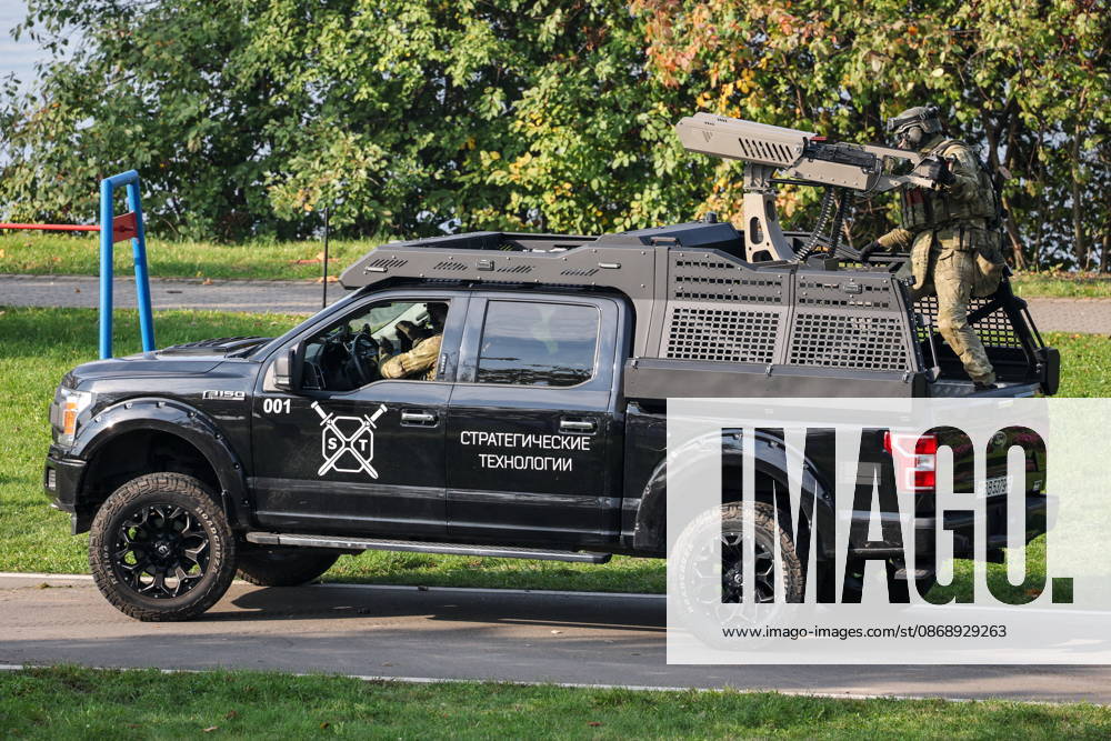 BELARUS, MINSK - OCTOBER 8, 2026: A vehicle is seen during the final phase of the Eurasia-Antiterror 2026 counter-terrorism exercise by relevant agencies of the CIS and SCO member states. The drill is held as part of the 2026 CIS and SCO Counter-Terrorism Forum. Maxim Malinovsky TASS 98945559