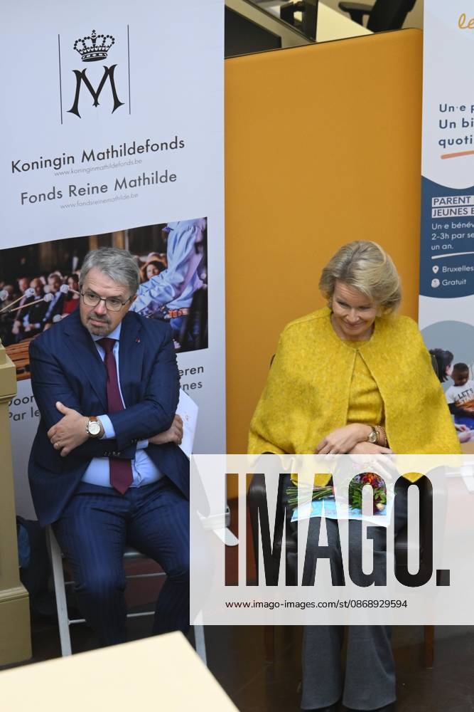 Queen Mathilde Visits Winners Of the 2026 Queen Mathilde Prize BRUSSELS, BELGIUM - OCTOBER 08: Queen Mathilde of Belgium and Frederic Van Leeuw, procureur pictured visiting two organizations that won the 2026 Queen Mathilde Prize : « le Petit Vélo Jaune », on October 08, 2026 in Brussels, Belgium, 08 10 2026 Brussels Belgium