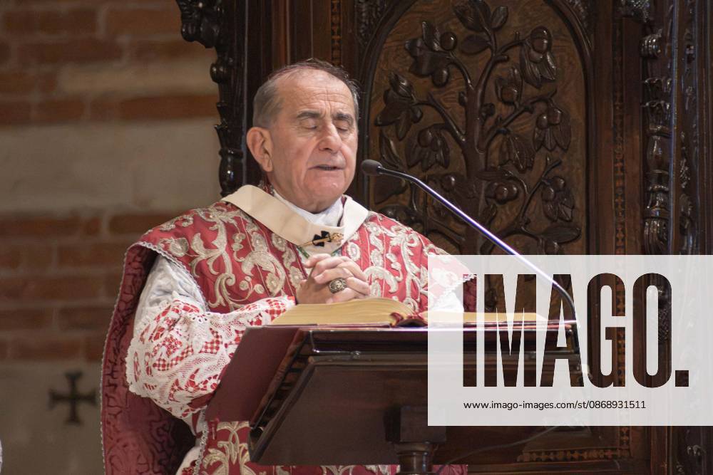 IPA89429914 - Milan, October 8, 26, Basilica of St. Ambrose, Eucharistic celebration marking the 25th anniversary of the Linate plane crash Pictured: Mario Delpini, Archbishop of Milan