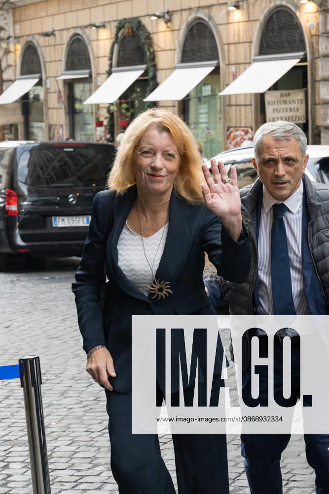 IPA89429553 - Michela Vittoria Brambilla arriving at the Teatro Sistina for the celebrations marking the 150th anniversary of the *Corriere della Sera*, in Rome, Italy, on October 8, 2026. Flavio Brancaleone Fotogramma