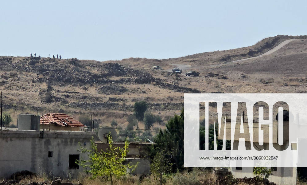 Israeli army conducts raids in Syria s Quneitra countryside QUNEITRA, SYRIA - OCTOBER 8: Israeli forces patrol the village as they conduct raids in residential areas and fire harassment shots at open areas in the countryside of Quneitra, southern Syria, on October 8, 2026. Huseyin Mesal Anadolu Quneitra Syria. Editorial use only. Please get in touch for any other usage.