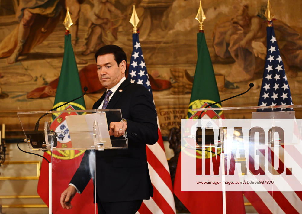 Marco Rubio - Paulo Rangel joint press conference in Lisbon LISBON, PORTUGAL - 08 OCTOBER: US Secretary of State Marco Rubio (L) and Portugal s Foreign Minister Paulo Rangel give a joint press conference at the Necessidades Palace, the Portuguese foreign ministry, in Lisbon on October 8, 2026. (Photo by Zed Jameson Anadolu Agency via Getty Images) Zed Jameson Anadolu Lisbon Portugal. Editorial use only. Please get in touch for any other usage.