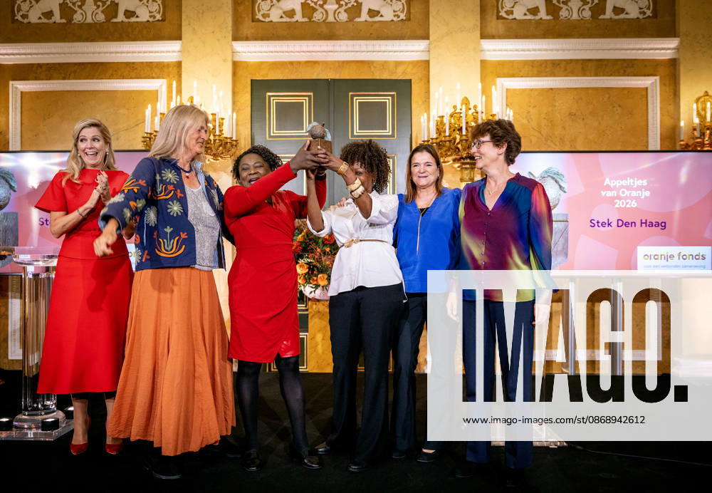Palace Queen Maxima presented the 2026 Appeltjes van Oranje awards at palace Noordeinde in The Hague. Winner Stek Den Haag Â
