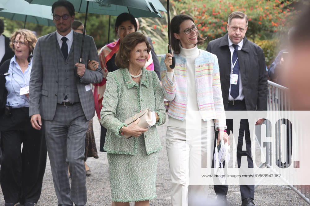 Königin Silvia von Schweden und Bettina Gräfin Bernadotte beim Jubiläum der Mentor-Stiftung auf der Insel Mainau. Mainau