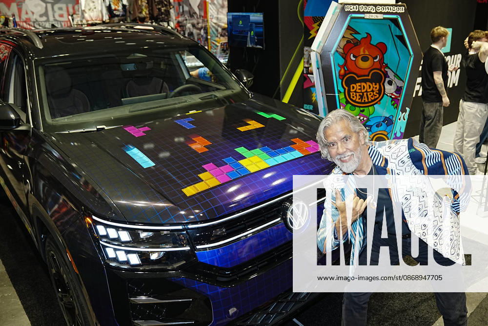 Video game designer and Tetris co-founder HENK ROGERS at 2026 New York Comic Con at the Javits Center on October 8, 2026 in New York. HENK ROGERS is on had to welcome the next evolution of Tetris as it moves into the dashboard of a 2027 Volkswagen Atlas. Volkswagen is bringing Tetris to its vehicles through AirConsole, an in car gaming platform that turns the vehicle s infotainment screen into a gaming display, with smartphones serving as the controllers. The games are designed to be played while the vehicle is parked, creating a new kind of entertainment experience inside the car. New York USA - ZUMAb148 20261008_zap_b148_014