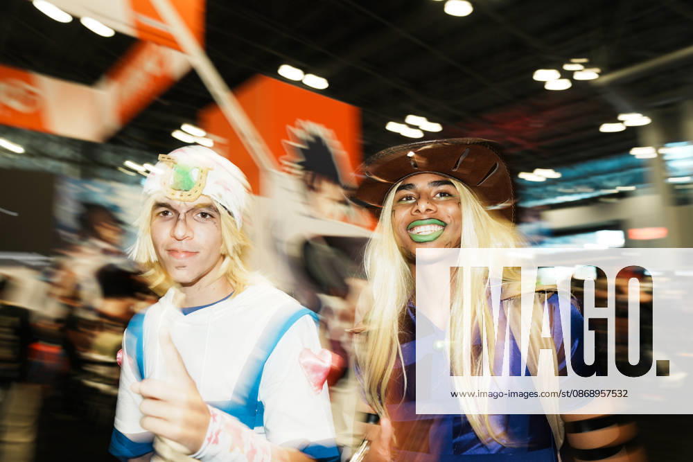Attendees in cosplay at the 2026 New York Comic Con at the Javits Center on October 8, 2026 in New York. New York USA - ZUMAb148 20261008_zap_b148_065