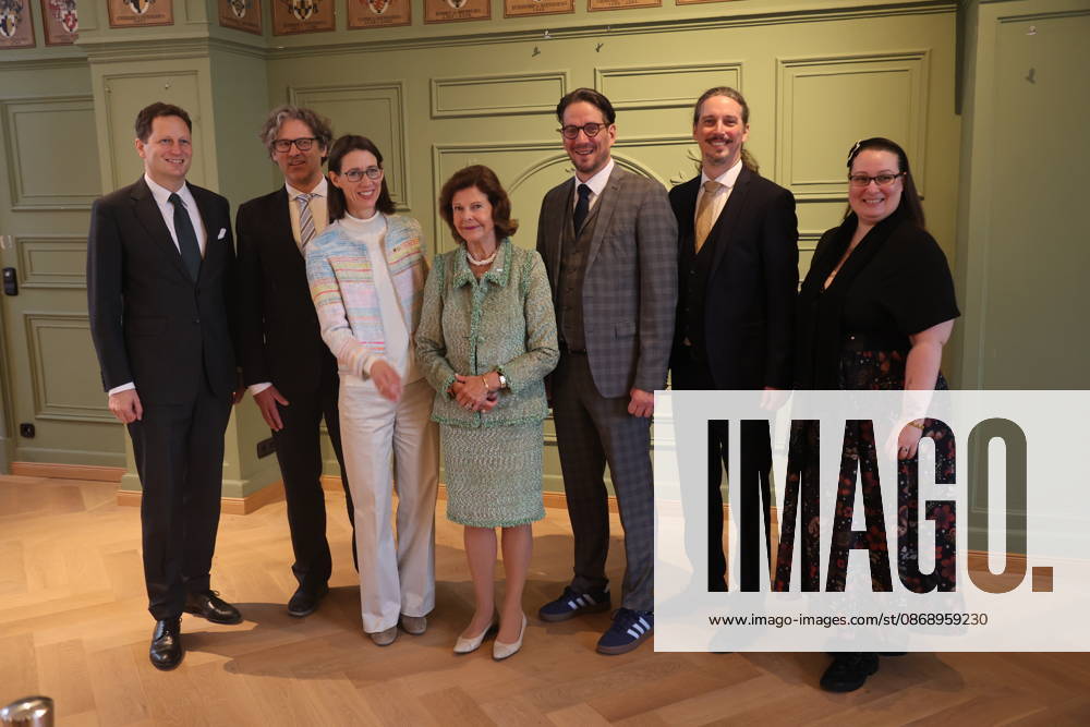 Georg Friedrich Prinz von Preußen, Philipp Haug, Bettina Gräfin Bernadotte, Königin Silvia von Schweden, Björn Graf Bernadotte, Christian Graf Bernadotte und Diana Gräfin Bernadotte beim Jubiläum der Mentor-Stiftung auf der Insel Mainau. Mainau