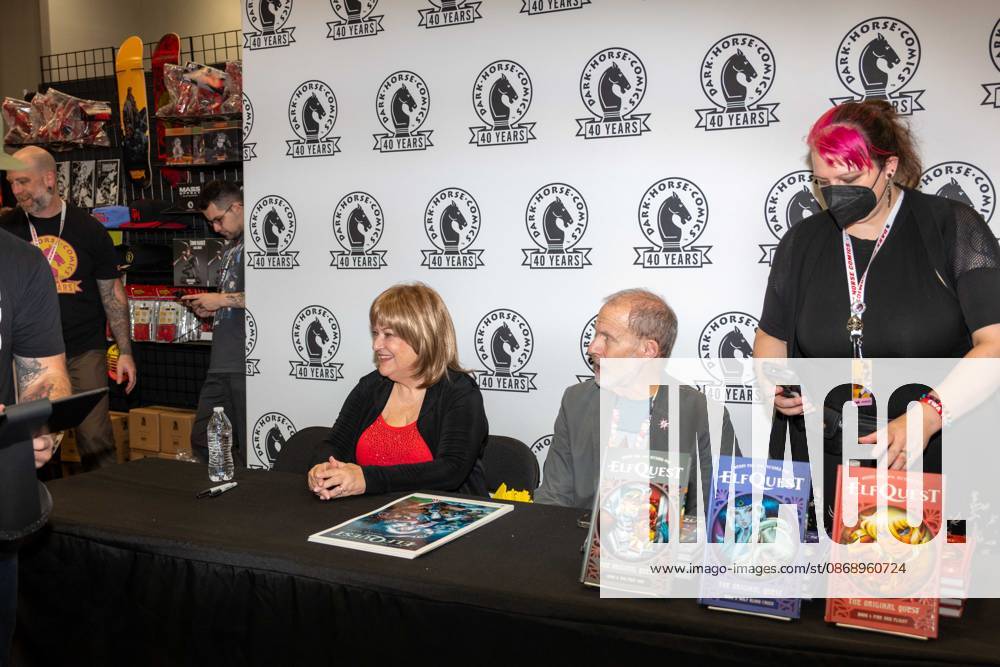 New York, NY- September 25: Wendy Pini & Richard Pini at New York City Comic Con Opening on October 8,2026 .