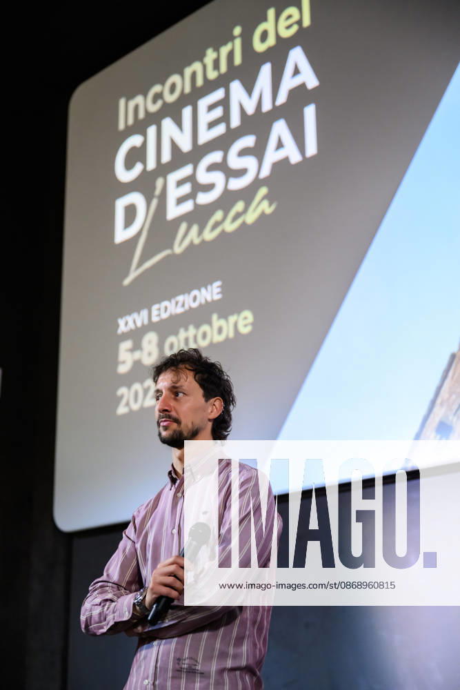 Director and producer Luca Severi presents his film I racconti del mare to the public at the closing of the Cinema d Essai series of meetings, Lucca, 08 10 2026 Lucca Italy - ZUMAa289 20261008_zia_a289_094