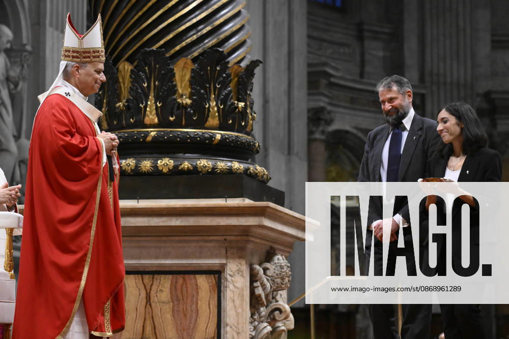 IPA89439388 - Italy, Rome, Vatican, October 8, 2026: Pope Leo XIV presides over Holy Mass to mark the opening of the academic year at the pontifical universities in St. Peter s Basilica in the Vatican. Photo by VATICAN MEDIA Catholic Press Photo
