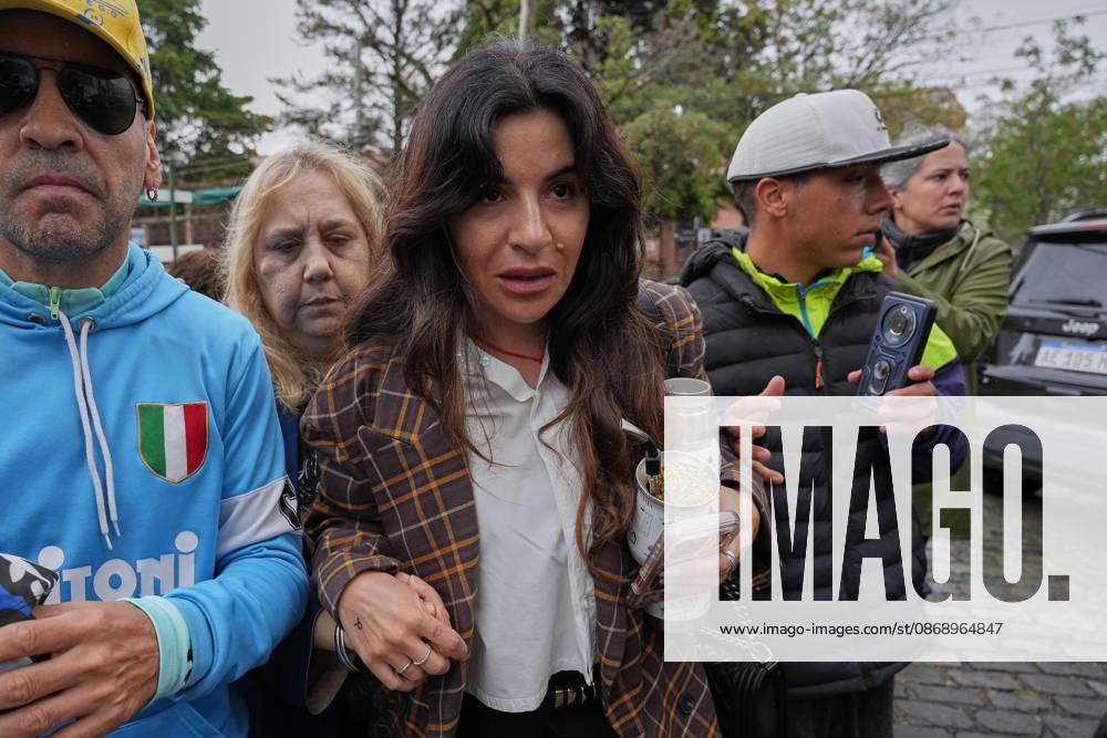 Closing arguments begin in the Maradona s death in Argentina SAN ISIDRO, ARGENTINA - OCTOBER 8: Maradona’s daughter Gianinna Maradona arrives at the courthouse as prosecutors and plaintiff attorneys present their closing arguments before Oral Criminal Court No. 7 in San Isidro, Argentina on October 8, 2026. The trial has entered its final stage, with the accusing parties seeking severe penalties against seven medical professionals charged with homicide with eventual intent over allegations of negligent and indifferent medical care that contributed to Maradona’s death. Luciano Gonzalez Anadolu San Isidro Argentina. Editorial use only. Please get in touch for any other usage.