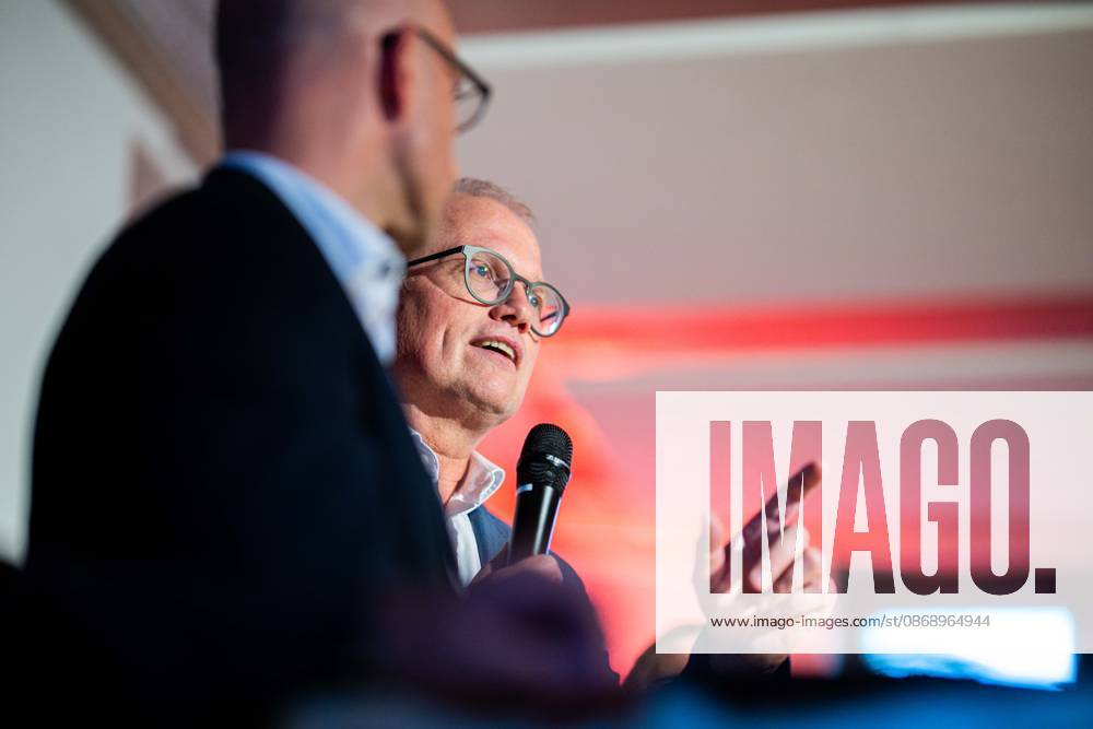 Jochen Ott MdL in Herford: Der Fraktionsvorsitzende der NRW-SPD und Spitzenkandidat zum Ministerpräsident zur Landtagswahl 2027. , Herford Nordrhein-Westfalen Deutschland -