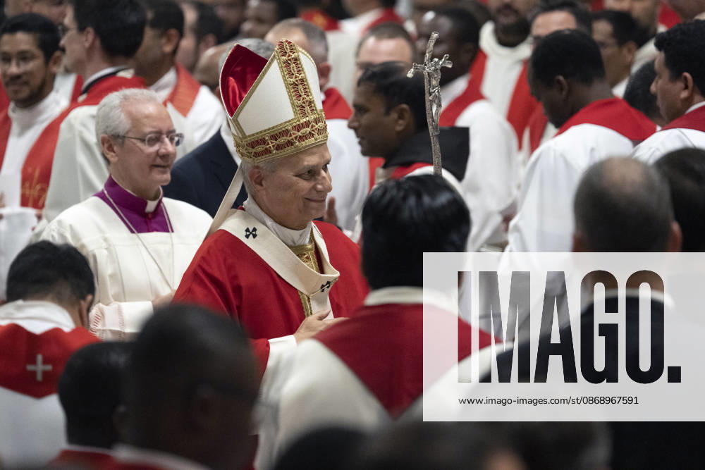 IPA89441164 - Italy, Rome, Vatican, October 8, 2026: Pope Leo XIV presides over Holy Mass for the inauguration of the academic year at the pontifical universities in St. Peter s Basilica in the Vatican. Photo by VATICAN MEDIA Catholic Press Photo