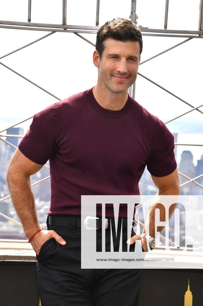 NEW YORK, NY- OCTOBER 8: Parker Young at the Empire State Building to Celebrate the Premiere of CBS New Series, Eternally Yours on October 8, 2026 in New York City.
