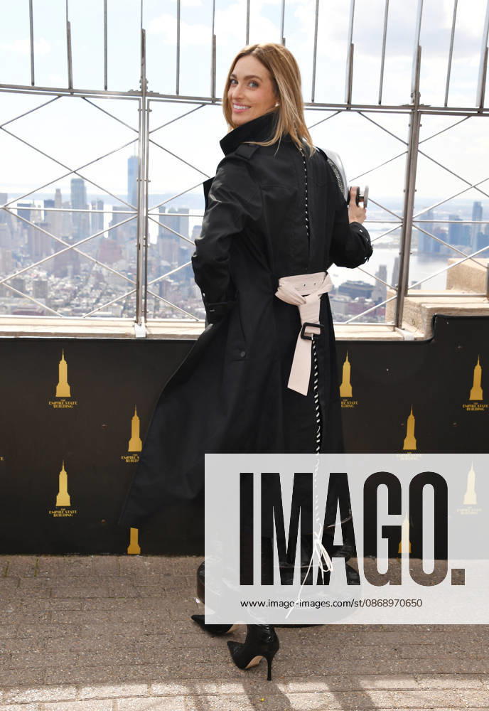 NEW YORK, NY- OCTOBER 8: Allegra Edwards at the Empire State Building to Celebrate the Premiere of CBS New Series, Eternally Yours on October 8, 2026 in New York City.