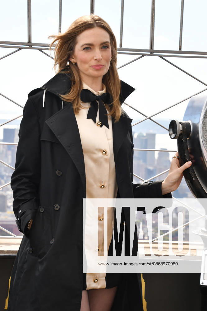 NEW YORK, NY- OCTOBER 8: Allegra Edwards at the Empire State Building to Celebrate the Premiere of CBS New Series, Eternally Yours on October 8, 2026 in New York City.