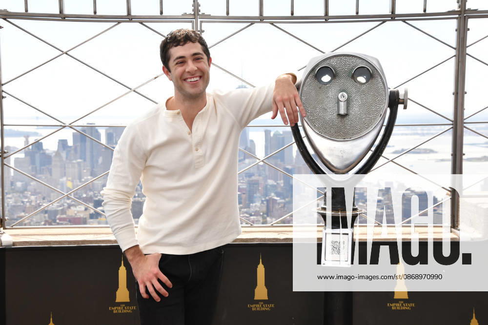 NEW YORK, NY- OCTOBER 8: Jaren Lewison at the Empire State Building to Celebrate the Premiere of CBS New Series, Eternally Yours on October 8, 2026 in New York City.