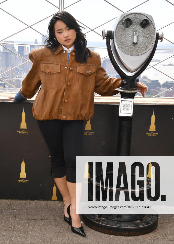 NEW YORK, NY- OCTOBER 8: Helen J. Shen at the Empire State Building to Celebrate the Premiere of CBS New Series, Eternally Yours on October 8, 2026 in New York City.