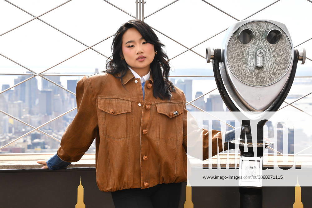 NEW YORK, NY- OCTOBER 8: Helen J. Shen at the Empire State Building to Celebrate the Premiere of CBS New Series, Eternally Yours on October 8, 2026 in New York City.