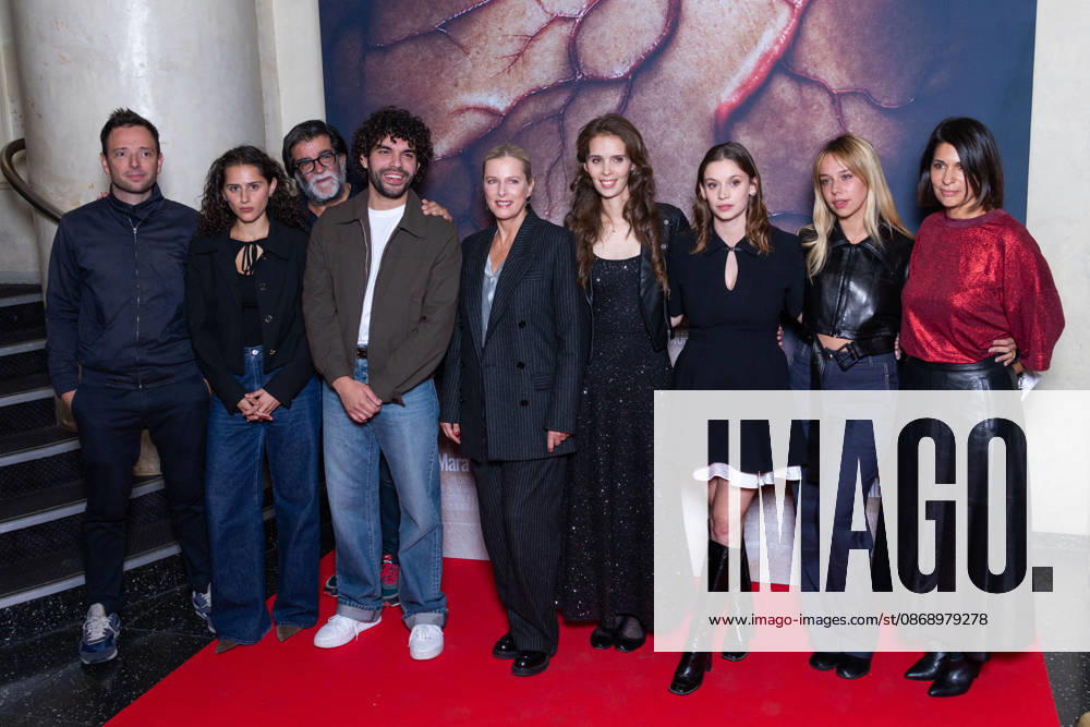 Sanguine Paris Film Premiere Guest, Sonia Faidi, Alain Attal, Sami Outalbali, Karin Viard, Marion Le Corroller, Marion Le Corroller, Kim Higelin, Carole Lambert attends Sanguine Paris Film Premiere at Max Linder on October 08, 2026 in Paris, France. Photo by Nasser Berzane ABACAPRESS.COM Paris France
