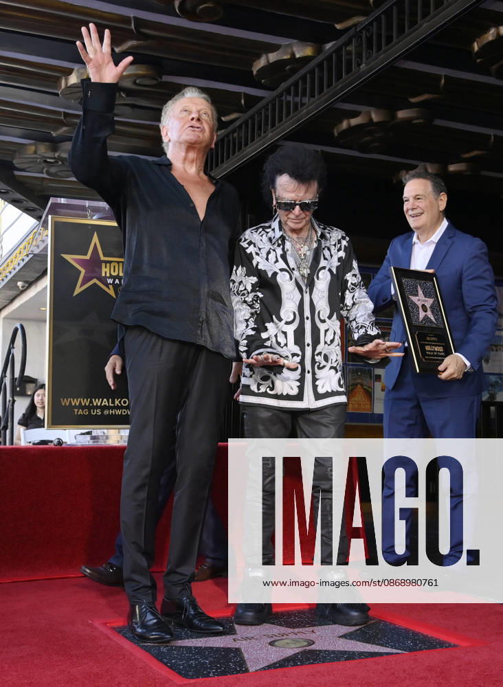 Graham Russell (L) and Russell Hitchcock of the rock duo Air Supply stand on their star during an unveiling ceremony honoring them with the 2,859th star on the Hollywood Walk of Fame in Los Angeles on Thursday October 8, 2026. LAP2026100805 JIMxRUYMEN