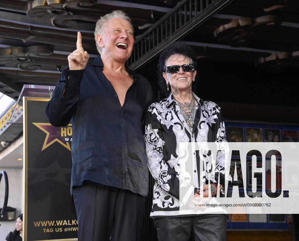Graham Russell (L) and Russell Hitchcock of the rock duo Air Supply react during an unveiling ceremony honoring them with the 2,859th star on the Hollywood Walk of Fame in Los Angeles on Thursday October 8, 2026. LAP2026100806 JIMxRUYMEN